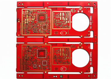 좋은 가격 HAL  FR-4 물질 빨간색 솔더 마스크 2 레이어 2 온스 침지 금 다층 PCB 보드 온라인으로