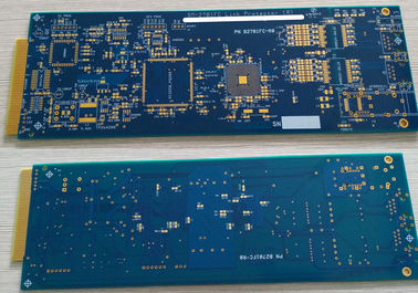 좋은 가격 6 층 FR4 원형 PCB ENIG 표면 경질 크롬 도금 골드 핑거 10u 